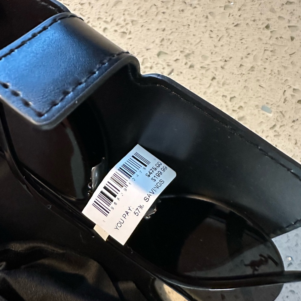 Yves Saint Laurent Black Sunglasses with Case authentic nwt - Picture 3 of 4